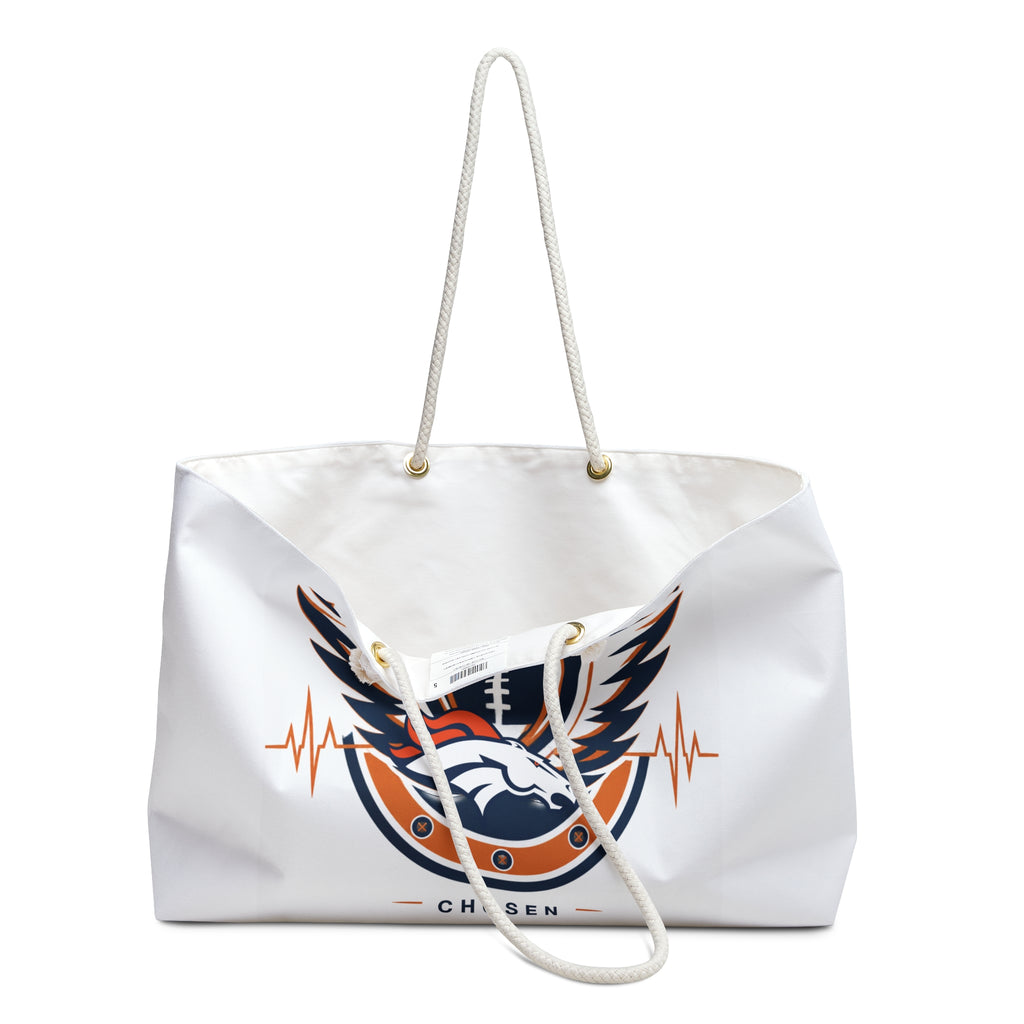 Chosen by God Christian Football Weekender Bag