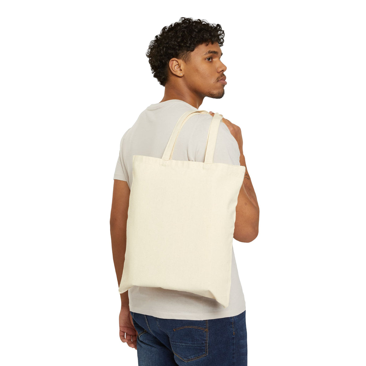 Botanical Floral Canvas Tote Bag