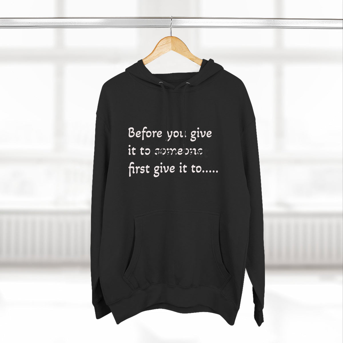 Give It to God Christian Cross Fleece Hoodie