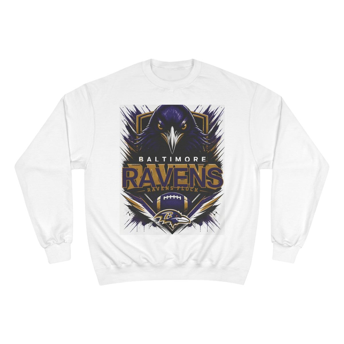 Baltimore Ravens Football Eagle Graphic Champion Sweatshirt