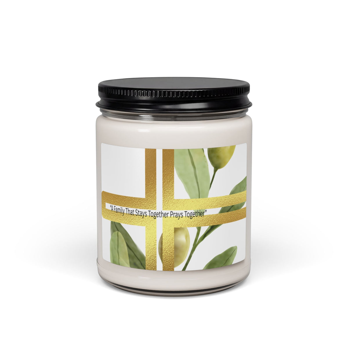 Scented Soy Candle – “The Family That Stays Together Prays Together”