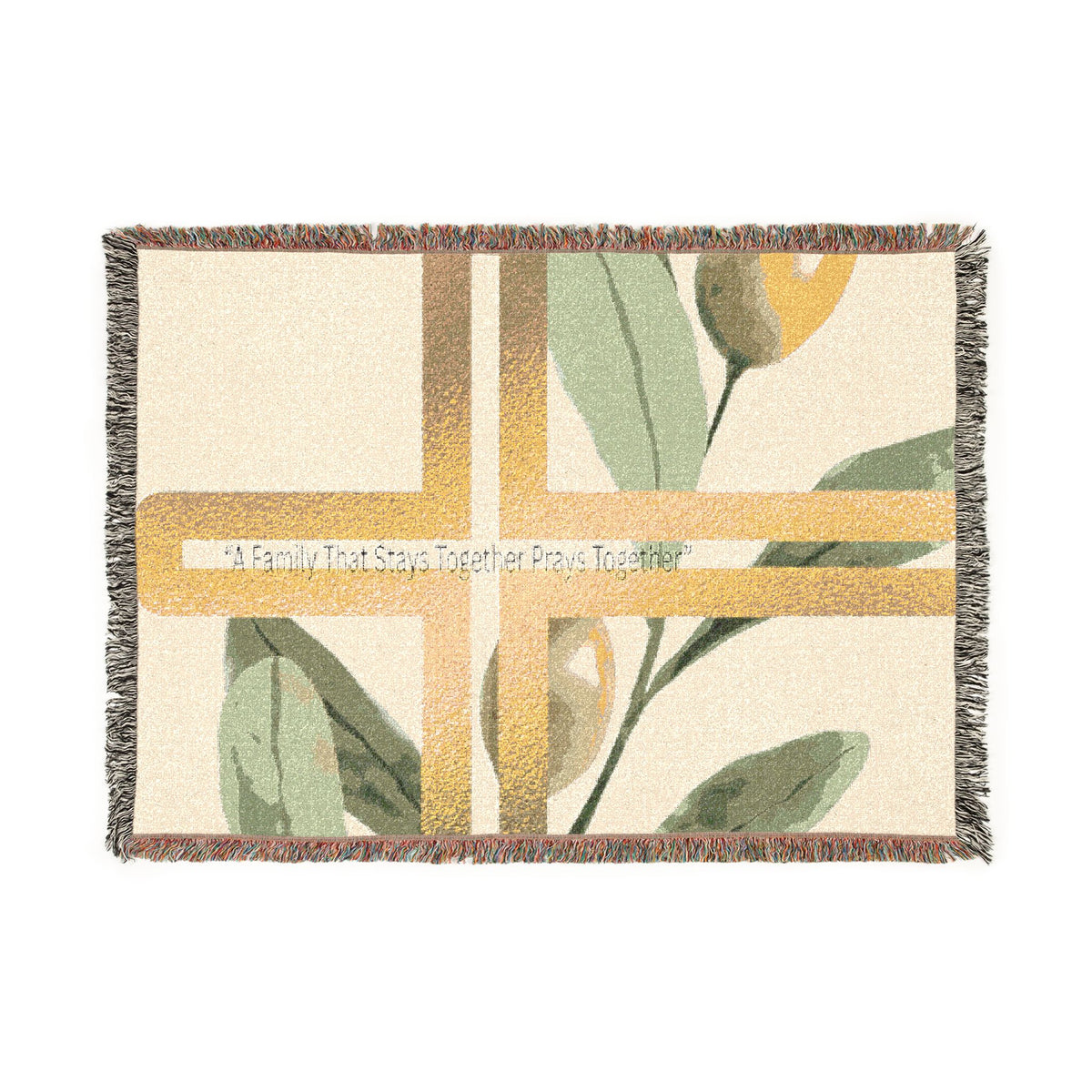 Botanical Floral Woven Blanket