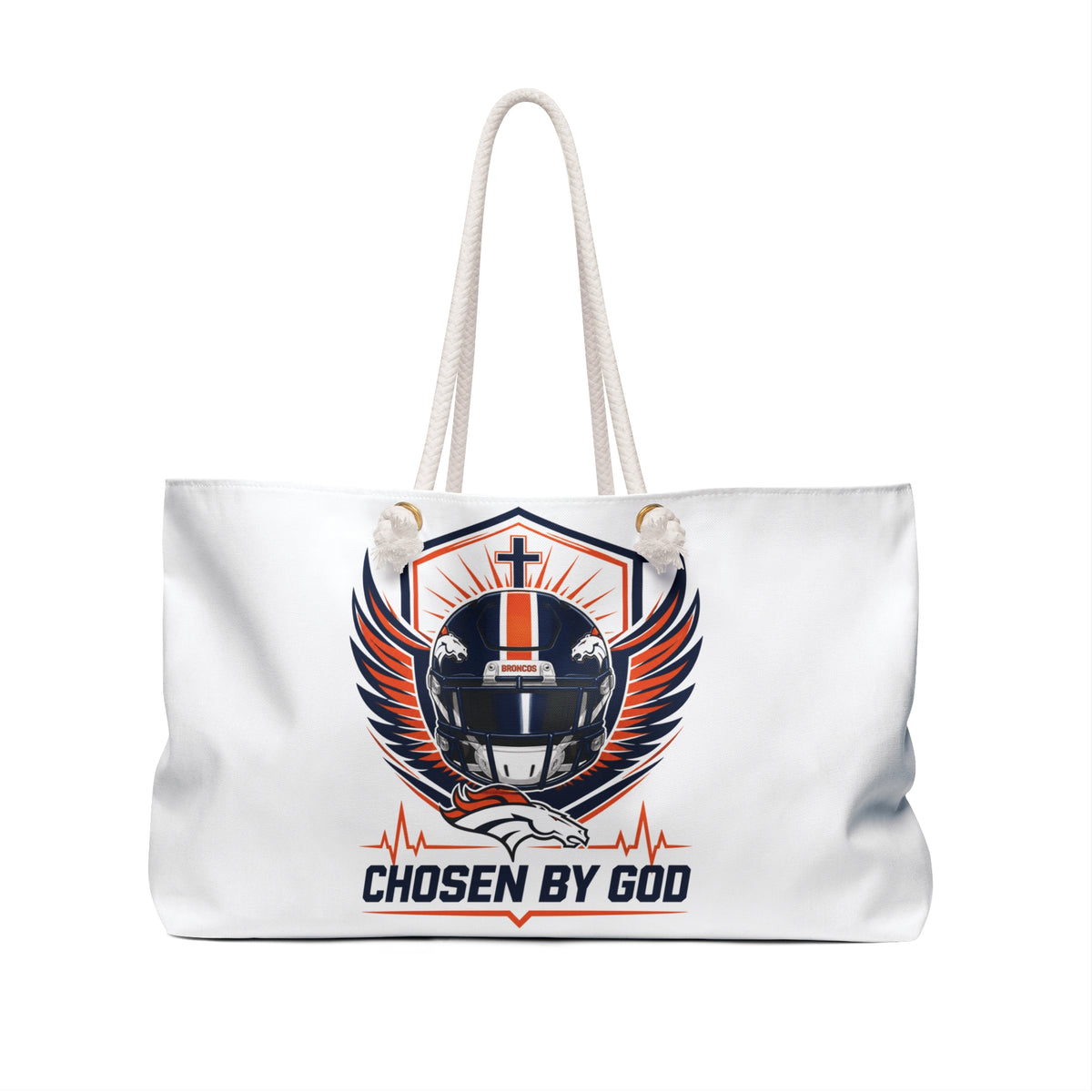 Copy of Chosen by God Christian Football Weekender Bag