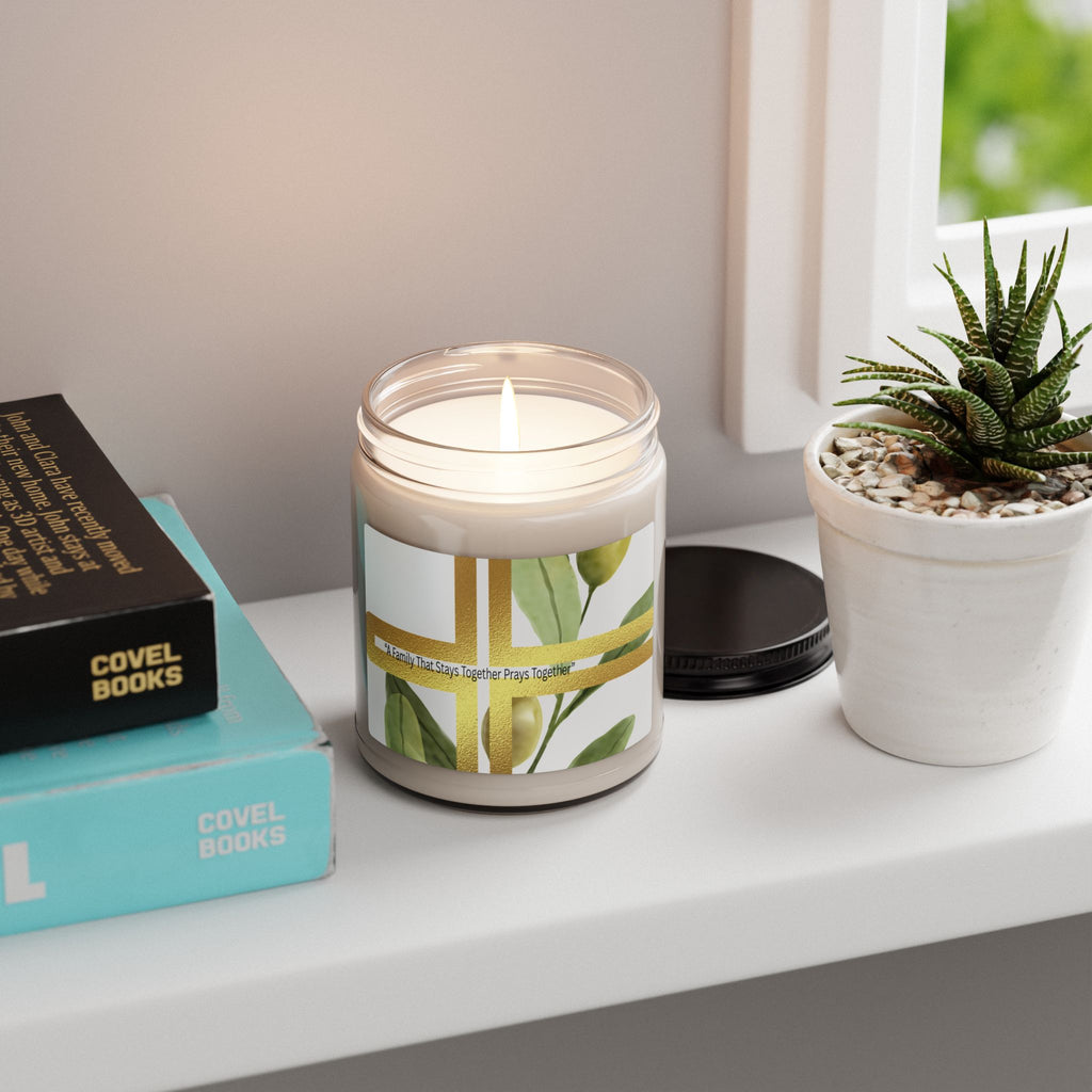 Scented Soy Candle – “The Family That Stays Together Prays Together”