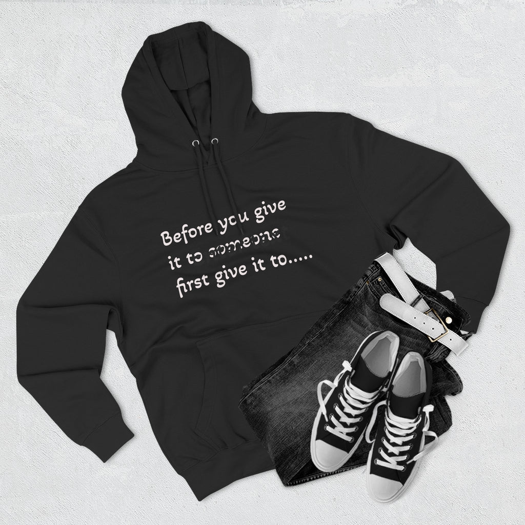 Give It to God Christian Cross Fleece Hoodie
