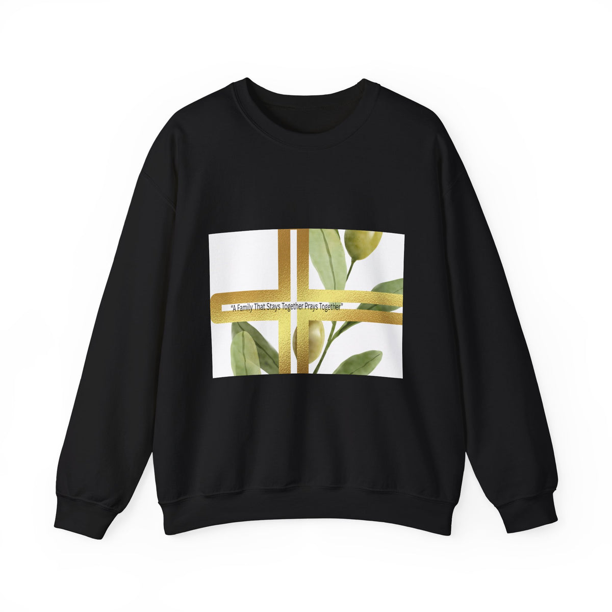 Faith Over Fear Botanical Cross Sweatshirt