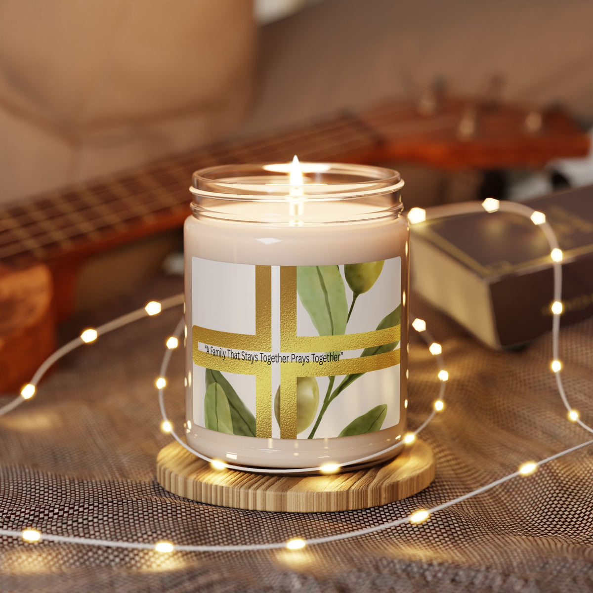 Scented Soy Candle – “The Family That Stays Together Prays Together”