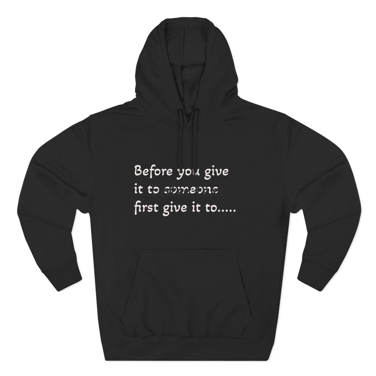 Give It to God Christian Cross Fleece Hoodie