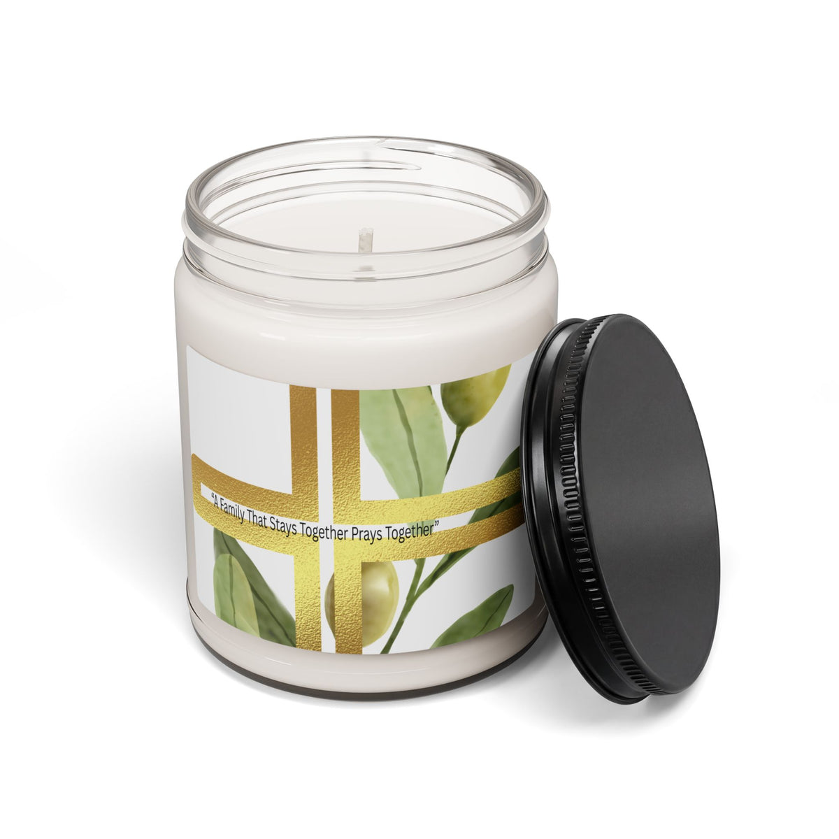 Scented Soy Candle – “The Family That Stays Together Prays Together”