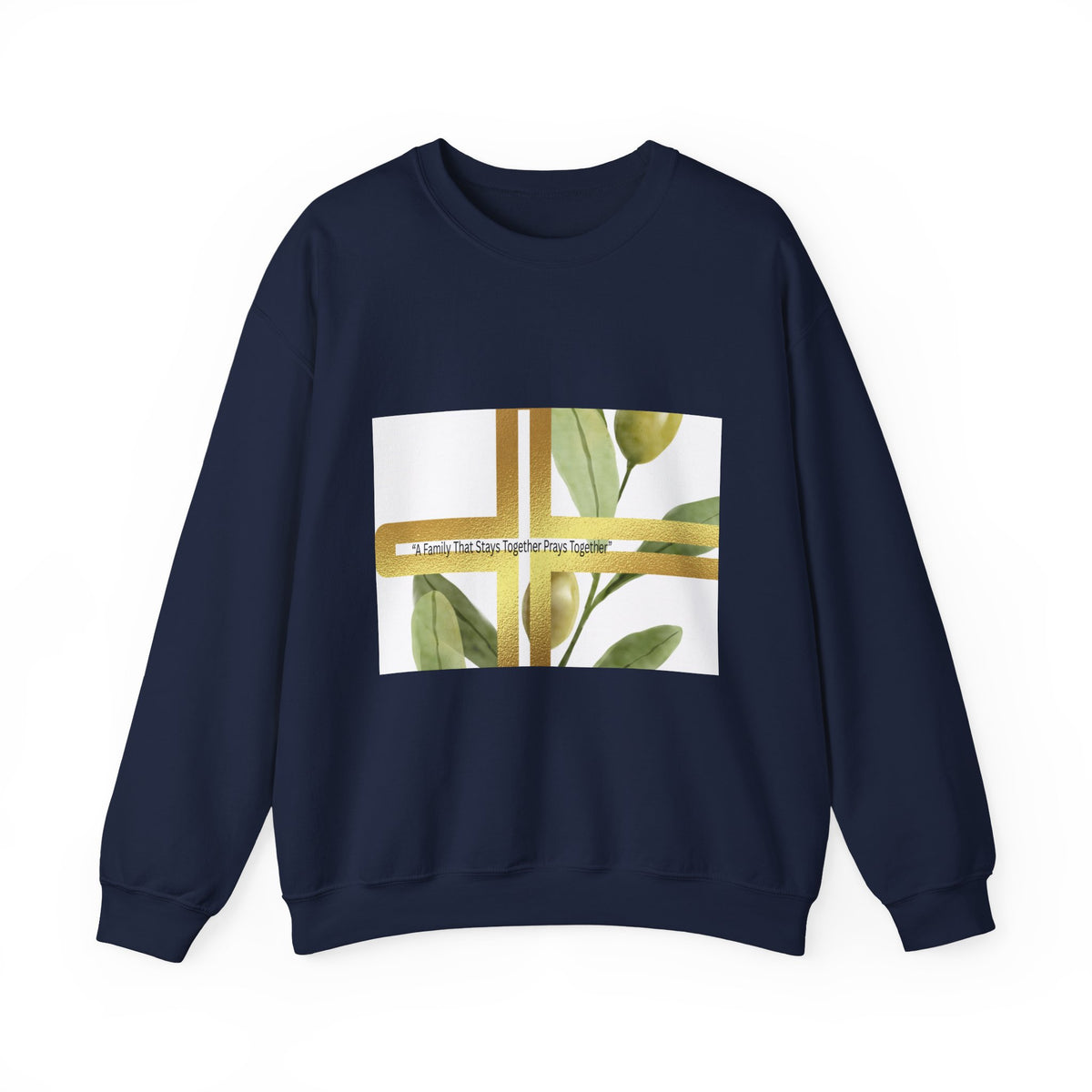 Faith Over Fear Botanical Cross Sweatshirt